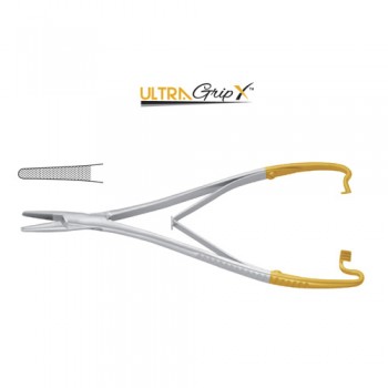UltraGripX™ TC Mathieu Needle Holder With Interior Ratchet Stainless Steel, 23 cm - 9"